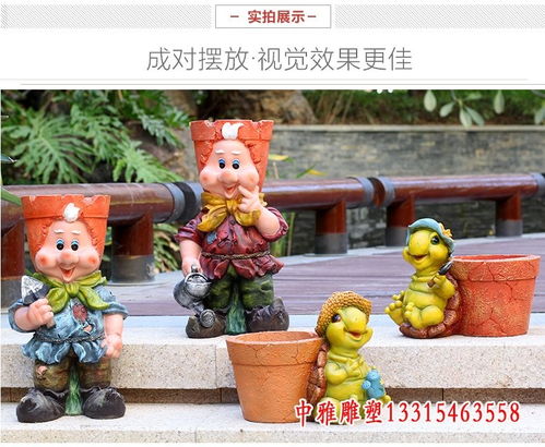 泰安玻璃钢花盆雕塑艺术 融合自然与美学的工艺制作